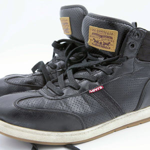 ☄️Levis Men's High Top Black Synthetic Upper Shoes